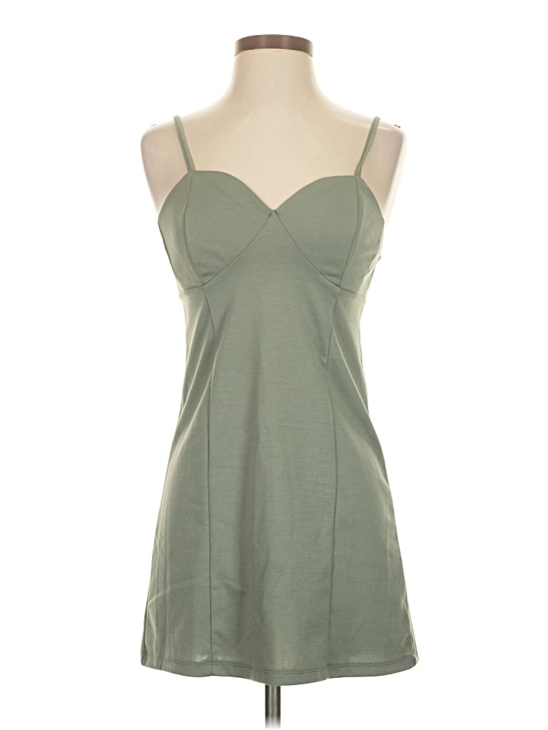 Pre-owned Kendall & Kylie Sleeveless Top Green Sweetheart Neckline Tops