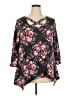 Allison Taylor Black 3/4 Sleeve Blouse Size 2X - photo 1