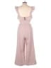 Ale by Alessandra 100% Polyester Solid Pink Jumpsuit Size L - photo 2