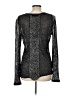 Miss Me Metallic Silver Pullover Sweater Size L - photo 2