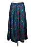 Unbranded 100% Polyester Floral Blue Green Casual Skirt Size M (estimated) - photo 2