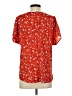 West Kei 100% Polyester Red Short Sleeve Blouse Size S - photo 2