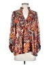 Umgee Orange Long Sleeve Blouse Size S - photo 1
