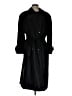 British Mist 100% Polyester Black Trenchcoat Size 10 (petite) - photo 1