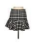 Millau 100% Polyester Checkered-gingham Black Casual Skirt Size M - photo 1