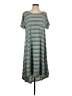 Lularoe Stripes Teal Casual Dress Size S - photo 1