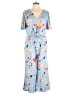Avon Print Blue Jumpsuit Size L - photo 1