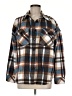 E&M Collection 100% Polyester Plaid Brown Fleece Size M - photo 1