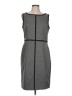9&Co. 100% Polyester Houndstooth Gray Cocktail Dress Size 12 - photo 1