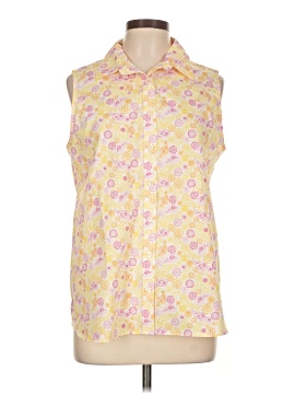 Lands' End Sleeveless Button Down Shirt