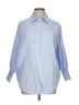 Unbranded Blue 3/4 Sleeve Button-Down Shirt Size L (estimated) - photo 1