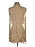 Equipment Animal Print Gold Sleeveless Button-Down Shirt Size L - photo 2