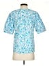 Draper James 100% Cotton Floral Paisley Blue Short Sleeve Blouse Size S - photo 2