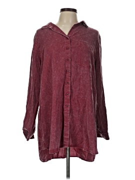 Side Stitch Long Sleeve Blouse