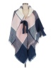 Coco + Carmen 100% Acrylic Blue Poncho One size - photo 1