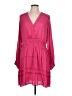 Boston Proper 100% Polyester Pink Casual Dress Size L - photo 1