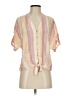 Rails Stripes Pink Short Sleeve Blouse Size S - photo 1