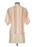 Rails Stripes Pink Short Sleeve Blouse Size S - photo 2