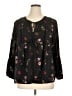 Old Navy 100% Polyester Black 3/4 Sleeve Blouse Size XL - photo 1