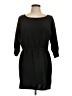 Glam Solid Black Casual Dress Size XL - photo 1