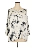 Monroe and Main Tie-dye Gray 3/4 Sleeve Blouse Size 2X - photo 1