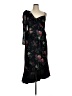 AMUR 100% Polyester Floral Black Cocktail Dress Size 14 - photo 1