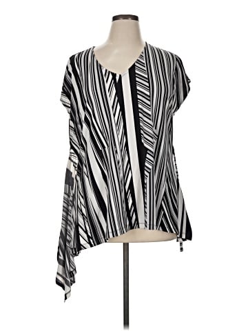 H By Halston Short Sleeve Blouse (view 1)