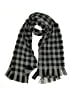 Marcus Adler 100% Polyester Checkered-gingham Black Scarf One size - photo 1