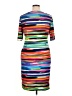 Connected Apparel Graphic Orange Cocktail Dress Size 16 - photo 2