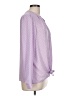 Dana Buchman 100% Polyester Polka Dots Purple Long Sleeve Blouse Size L - photo 4