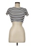 Olivaceous Stripes Ivory Short Sleeve Turtleneck Size M - photo 1
