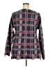 Wildfox Plaid Gray Pullover Sweater Size 2X (estimated) - photo 2