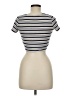 Olivaceous Stripes Ivory Short Sleeve Turtleneck Size M - photo 2