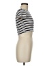 Olivaceous Stripes Ivory Short Sleeve Turtleneck Size M - photo 4