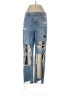 American Eagle Outfitters Graphic Blue Jeans Size 10 LONG - photo 1