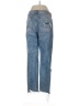 American Eagle Outfitters Graphic Blue Jeans Size 10 LONG - photo 2