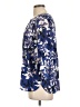 JM Collection 100% Polyester Blue 3/4 Sleeve Blouse Size L (petite) - photo 5