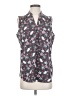 CAbi 100% Polyester Floral Black Sleeveless Blouse Size S - photo 1