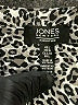 Jones New York 100% Polyester Animal Print Gray Long Sleeve Blouse Size L - photo 7
