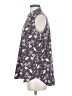 CAbi 100% Polyester Floral Black Sleeveless Blouse Size S - photo 5