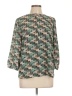 JM Collection 100% Polyester Green 3/4 Sleeve Blouse Size L (petite) - photo 1