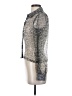 Zara Animal Print Silver Long Sleeve Blouse Size XS - photo 5