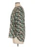 JM Collection 100% Polyester Green 3/4 Sleeve Blouse Size L (petite) - photo 5