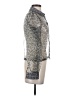 Zara Animal Print Silver Long Sleeve Blouse Size XS - photo 4