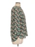 JM Collection 100% Polyester Green 3/4 Sleeve Blouse Size L (petite) - photo 4