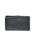 Chanel 100% Leather Black Leather CC Bifold Snap Wallet One size - photo 1