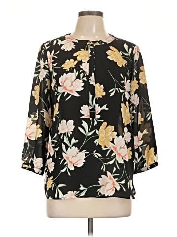 JM Collection 3/4 Sleeve Blouse (view 1)