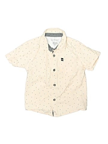 CALVIN KLEIN JEANS Short Sleeve Button-Down Shirt (view 1)