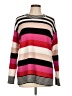 Ann Taylor LOFT Outlet Stripes Pink Pullover Sweater Size L (petite) - photo 1