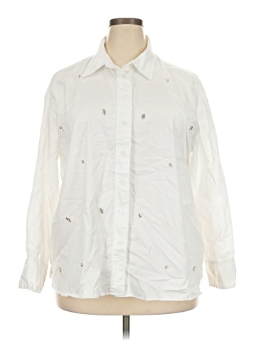 Lane Bryant Long Sleeve Button-Down Shirt (view 1)